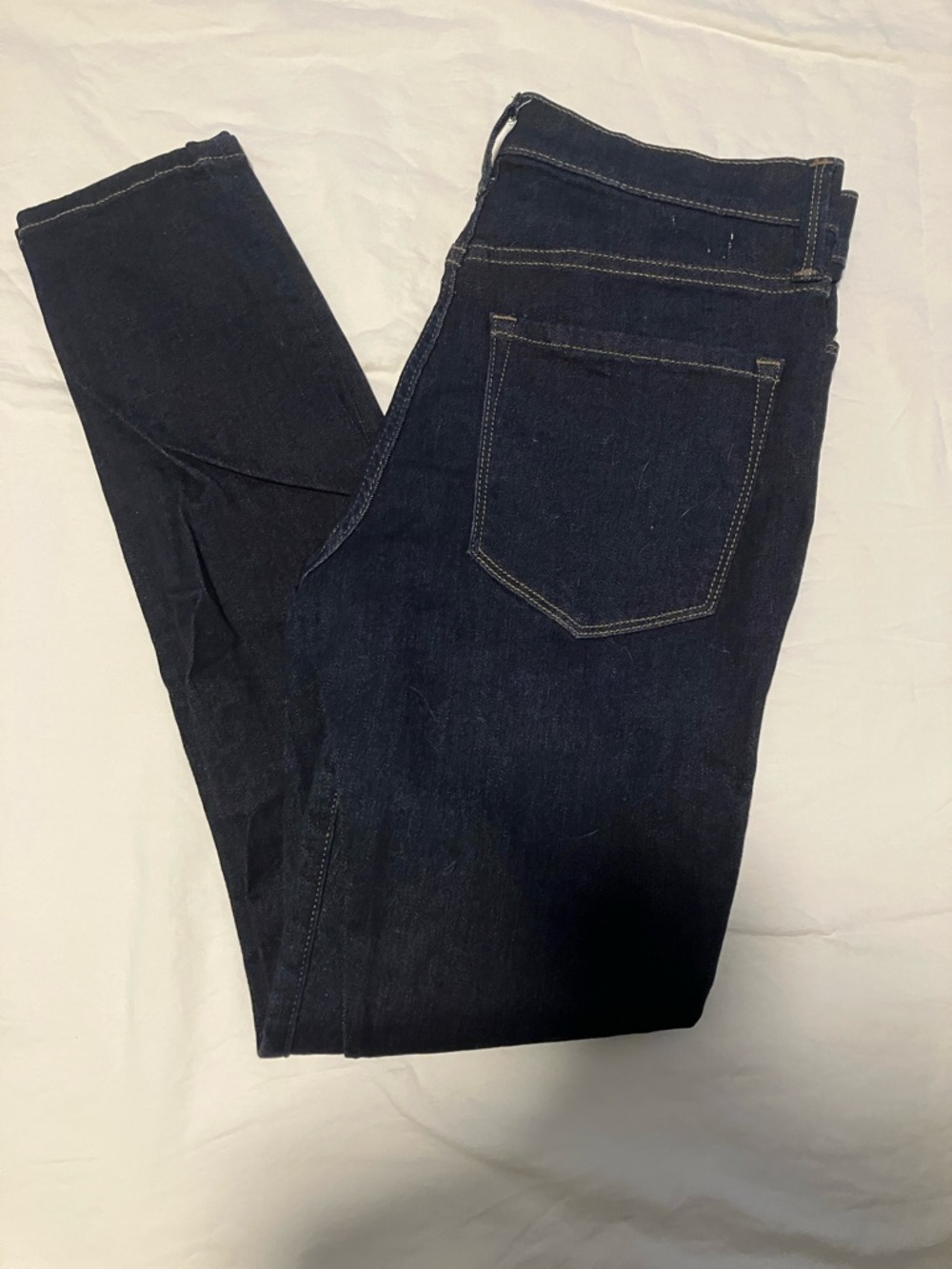 Banana Republic Dark Indigo High-Waist Skinny Ankle Jeans